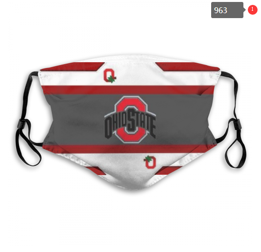 NCAA Ohio State Buckeyes #6 Dust mask with filter->ncaa dust mask->Sports Accessory